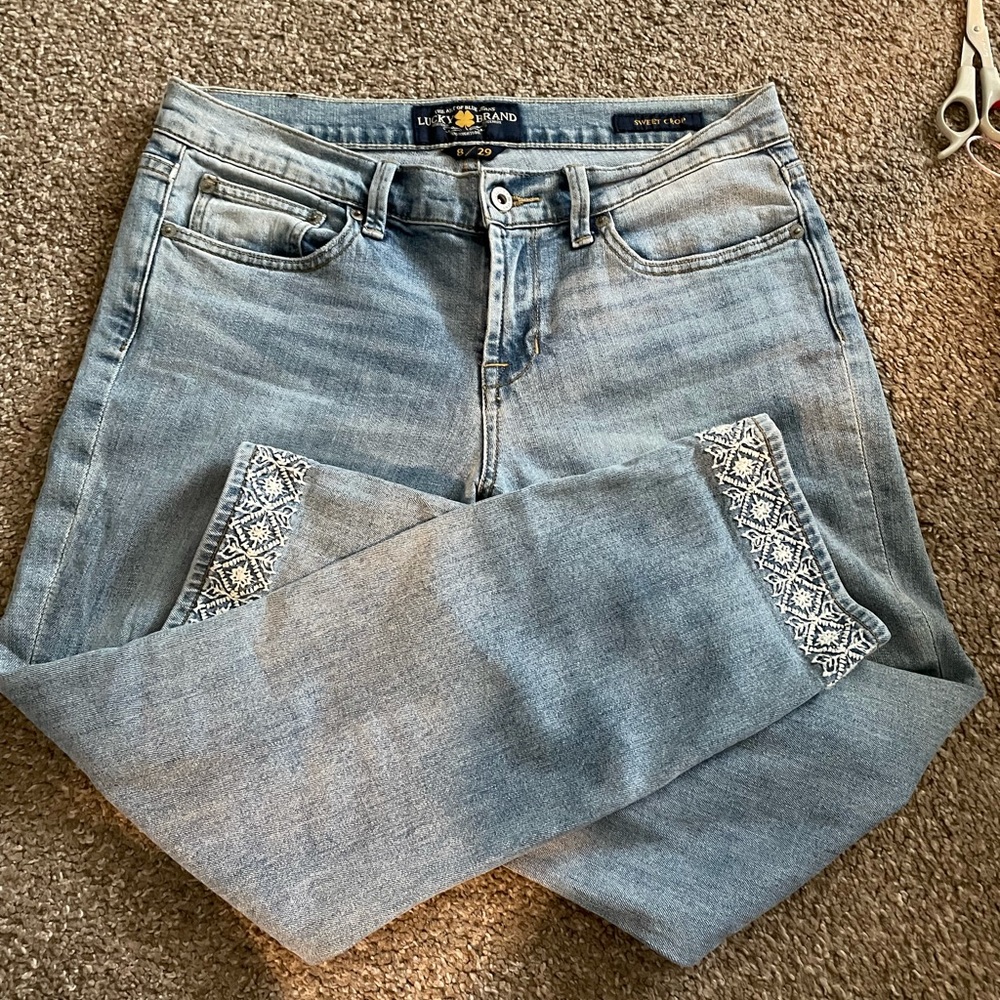 Lucky brand cropped jeans